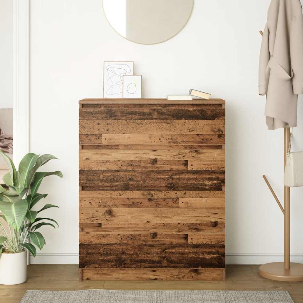 Aparador 80x35x99 cm derivados de madeira madeira velha