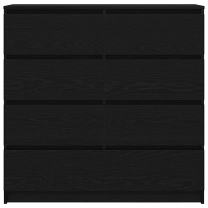 Aparador 100x35x99 cm derivados de madeira carvalho preto