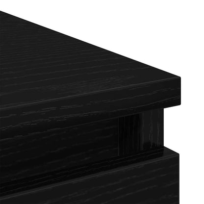 Aparador 100x35x99 cm derivados de madeira carvalho preto