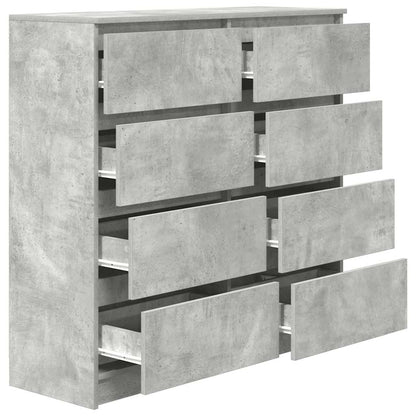 Aparador 100x35x99 cm derivados de madeira cinzento cimento