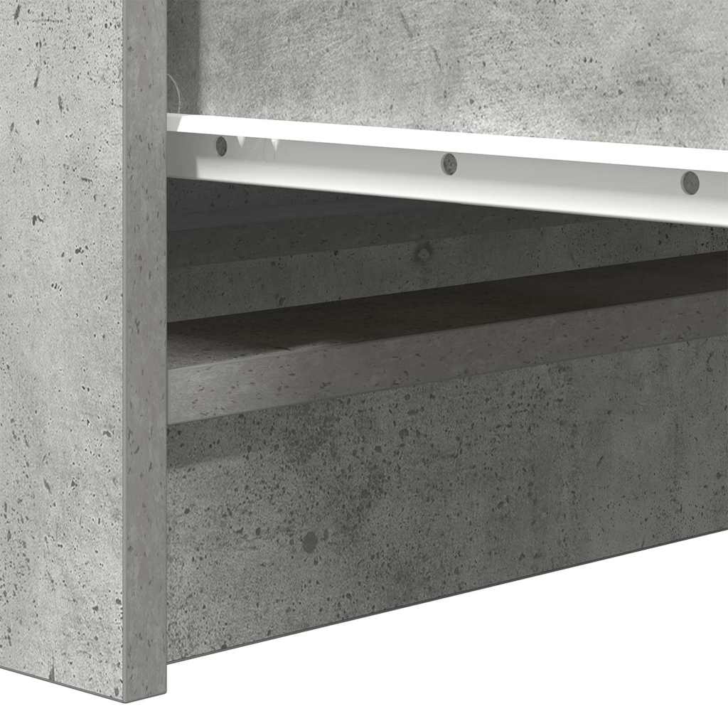 Aparador 100x35x99 cm derivados de madeira cinzento cimento