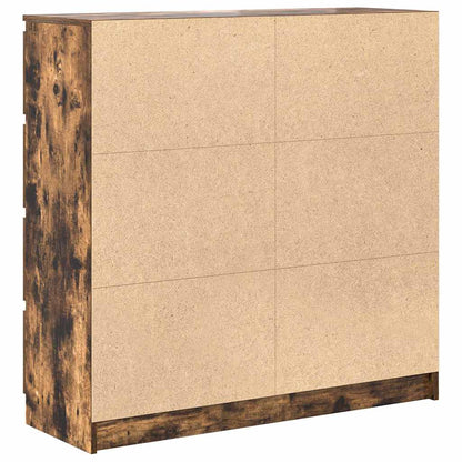 Aparador 100x35x99 cm derivados de madeira carvalho fumado
