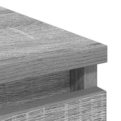 Aparador 100x35x99 cm derivados de madeira cinzento sonoma