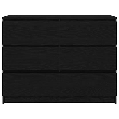 Aparador 100x35x76 cm derivados de madeira carvalho preto