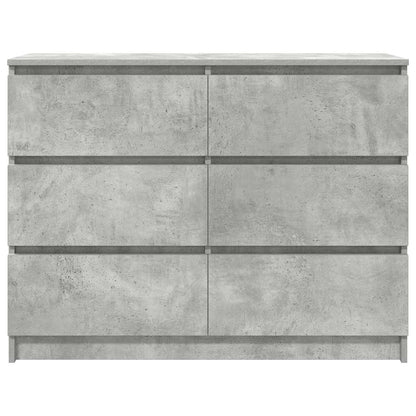 Aparador 100x35x76 cm derivados de madeira cinzento cimento