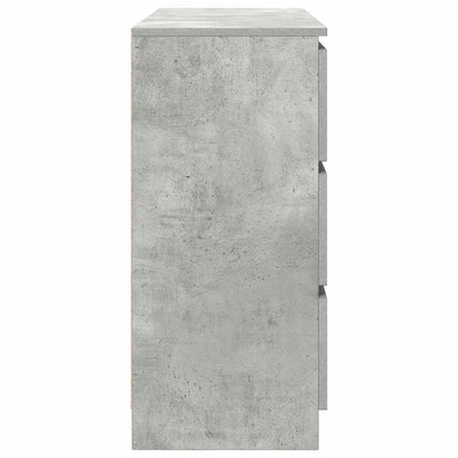 Aparador 100x35x76 cm derivados de madeira cinzento cimento