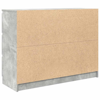 Aparador 100x35x76 cm derivados de madeira cinzento cimento