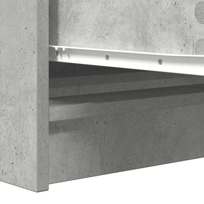 Aparador 100x35x76 cm derivados de madeira cinzento cimento