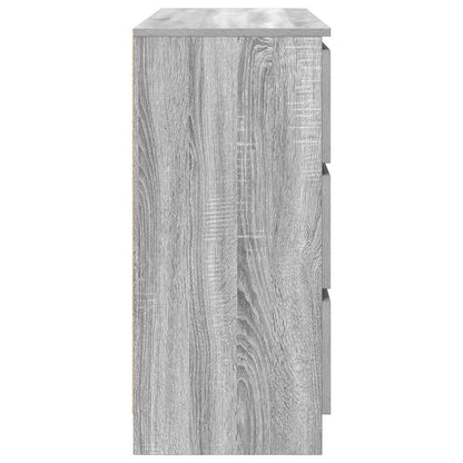 Aparador 100x35x76 cm derivados de madeira cinzento sonoma