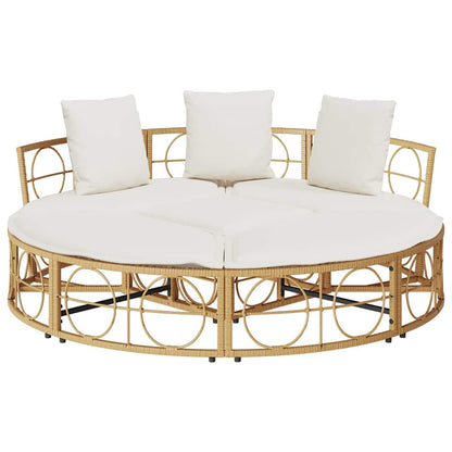 Cama lounge de exterior sem toldo vime PE