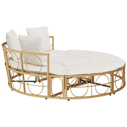 Cama lounge de exterior sem toldo vime PE
