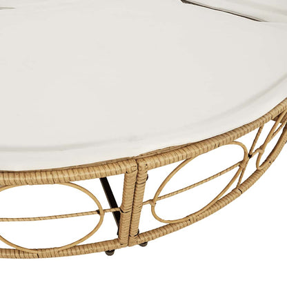 Cama lounge de exterior sem toldo vime PE