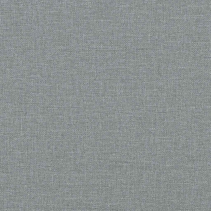 Sofá 2 lugares com Chaise em L 125 cm tecido cinzento-claro