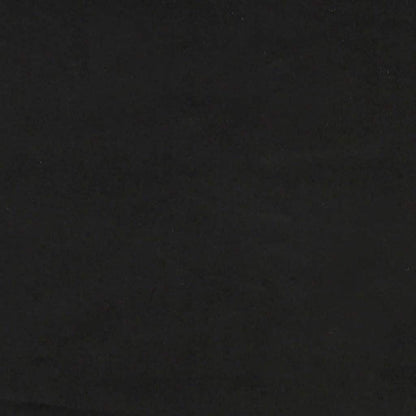 Sofá de 2 lugares com chaise em L preto 125 cm veludo