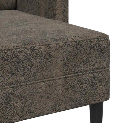 Sofá 2 lugares com Chaise em L 125 cm couro artificial