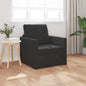 Sofá-Cama com almofada Preto 74 x 77 x 81 cm Veludo