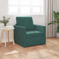 Sofá-Cama com almofada Verde-escuro 74 x 77 x 81 cm Veludo
