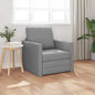 Sofá-Cama de Chão Cinzento-claro 74 x 77 x 81 cm tecido