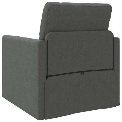 Sofá-Cama de Chão Cinzento escuro 74 x 77 x 81 cm tecido
