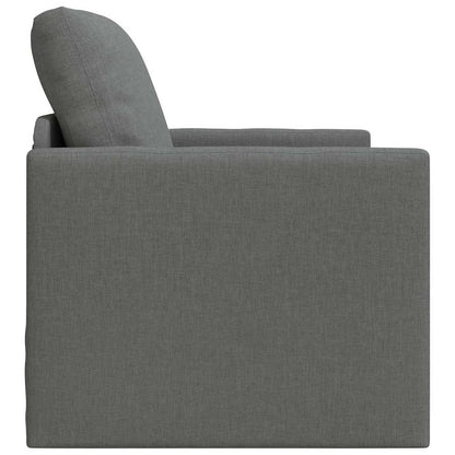 Sofá-Cama de Chão Cinzento escuro 74 x 77 x 81 cm tecido