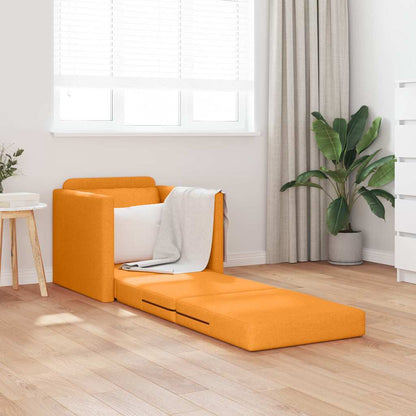 Sofá-Cama de Chão Amarelo-escuro 74 x 77 x 81 cm tecido