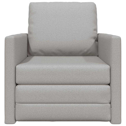 Sofá-Cama de Chão Cinza Nuvem 74 x 77 x 81 cm tecido
