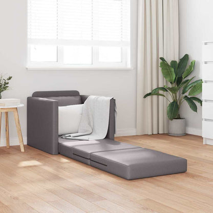 Sofá-cama de chão Cinzeto 74 x 77 x 81 cm Couro sintético