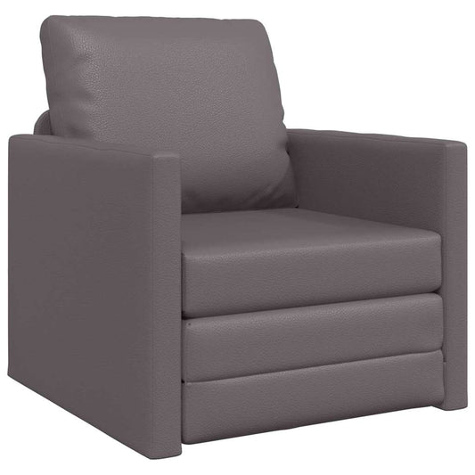 Sofá-cama de chão Cinzeto 74 x 77 x 81 cm Couro sintético