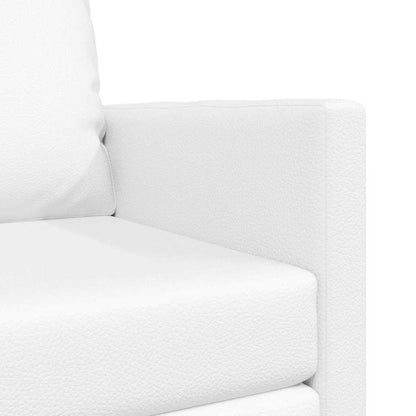 Sofá-cama de chão Branco 74 x 77 x 81 cm Couro sintético