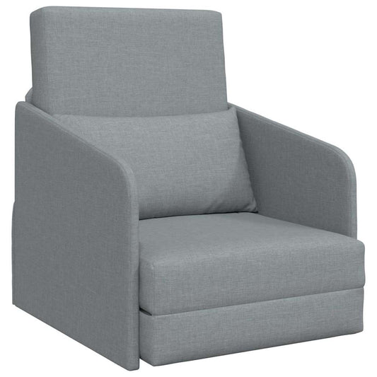 Sofá-Cama Cinzento-claro 65 x 80 x 83 cm tecido