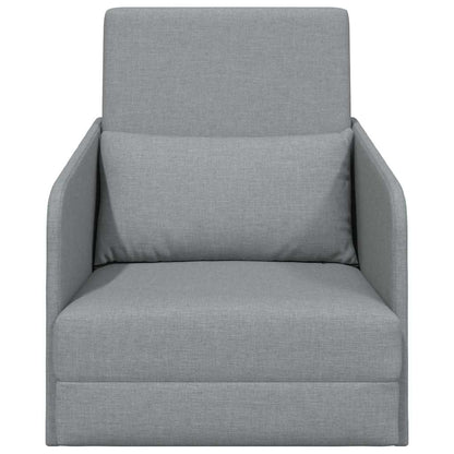 Sofá-Cama Cinzento-claro 65 x 80 x 83 cm tecido