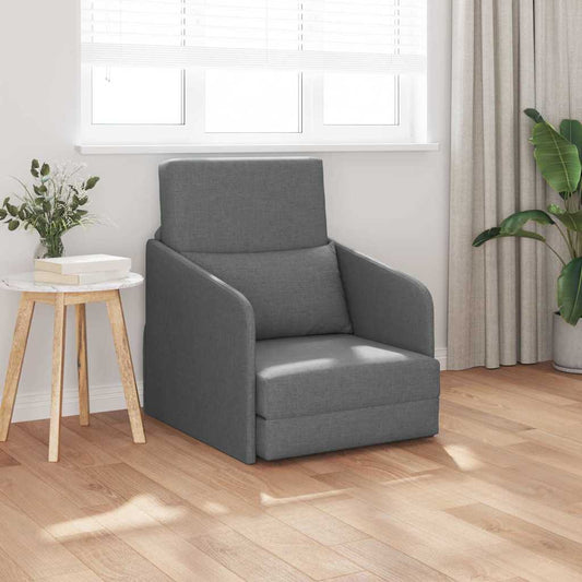 Sofá-Cama Cinzento escuro 65 x 80 x 83 cm tecido