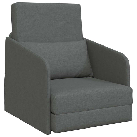 Sofá-Cama Cinzento escuro 65 x 80 x 83 cm tecido
