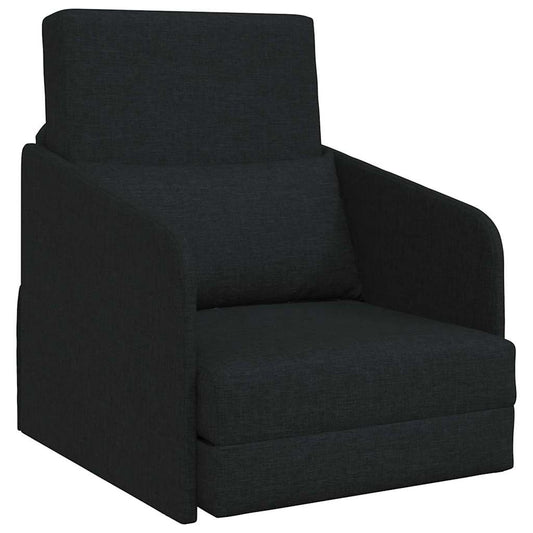 Sofá-Cama Preto 65 x 80 x 83 cm tecido