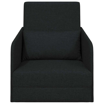 Sofá-Cama Preto 65 x 80 x 83 cm tecido