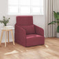 Sofá-Cama vermelho tinto 65 x 80 x 83 cm tecido