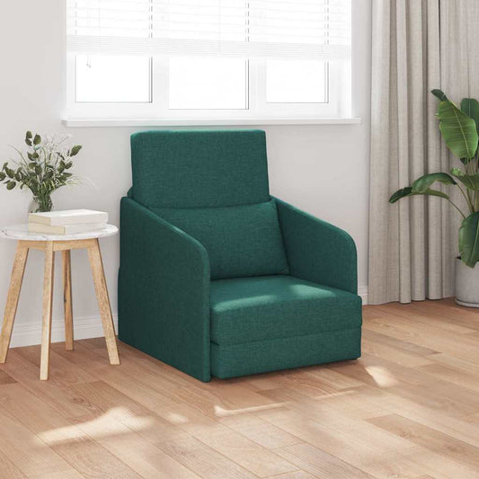 Sofá-Cama Verde-escuro 65 x 80 x 83 cm tecido