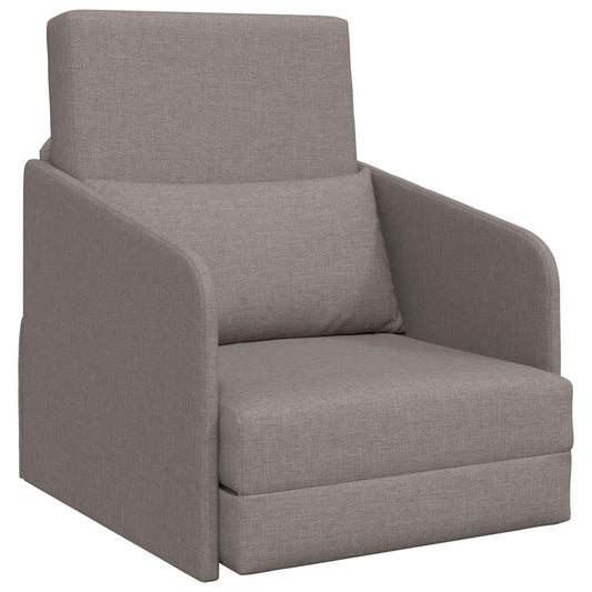 Sofá-Cama Cinzento-acastanhado 65 x 80 x 83 cm tecido