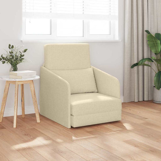 Sofá-Cama Creme 65 x 80 x 83 cm tecido