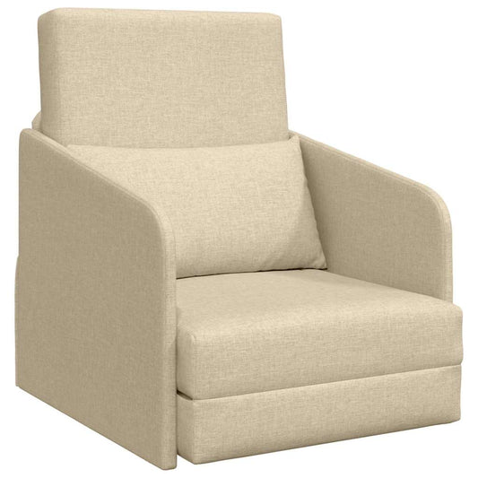 Sofá-Cama Creme 65 x 80 x 83 cm tecido