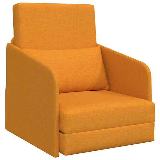 Sofá-Cama Amarelo Escuro 65 x 80 x 83 cm tecido