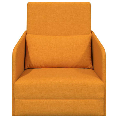 Sofá-Cama Amarelo Escuro 65 x 80 x 83 cm tecido