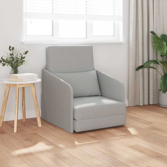 Sofá-Cama Cinza Nuvem 65 x 80 x 83 cm tecido
