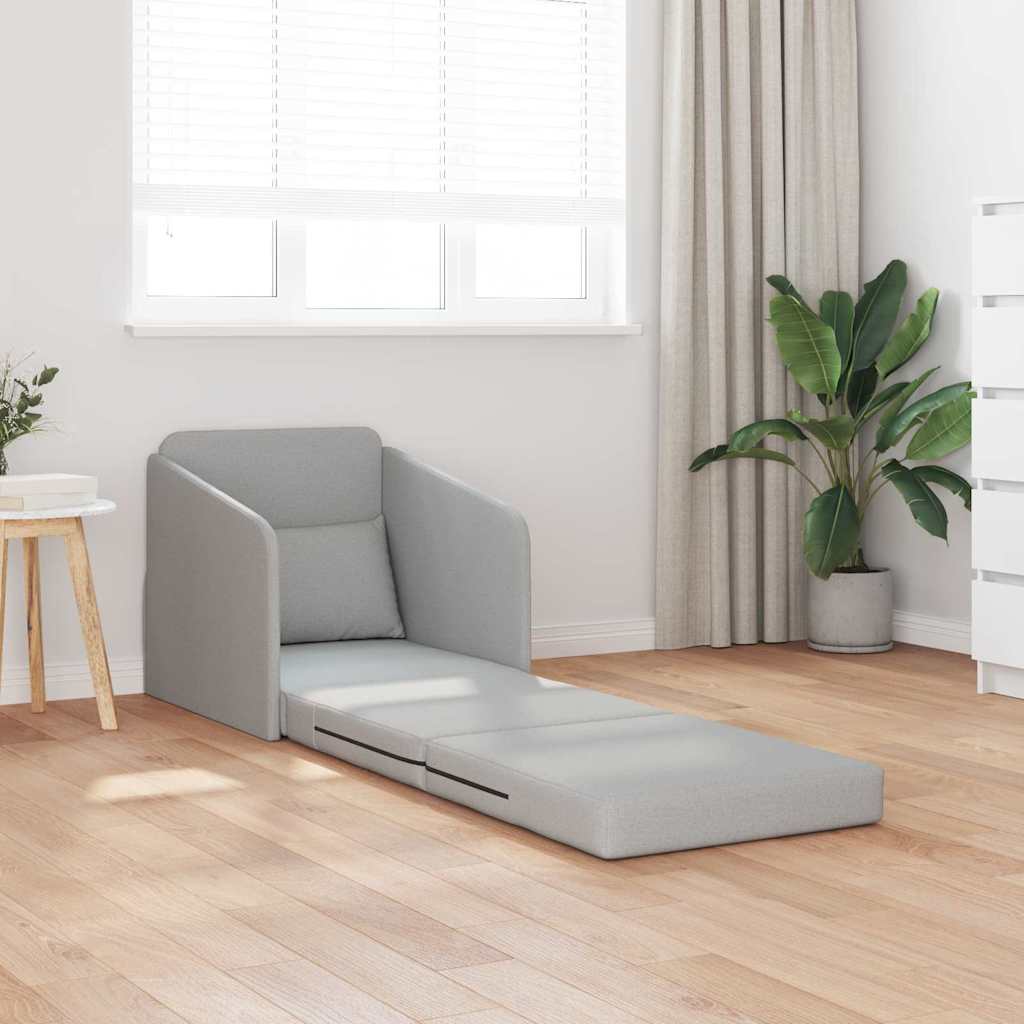 Sofá-Cama Cinza Nuvem 65 x 80 x 83 cm tecido