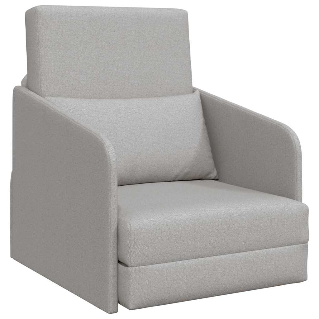 Sofá-Cama Cinza Nuvem 65 x 80 x 83 cm tecido