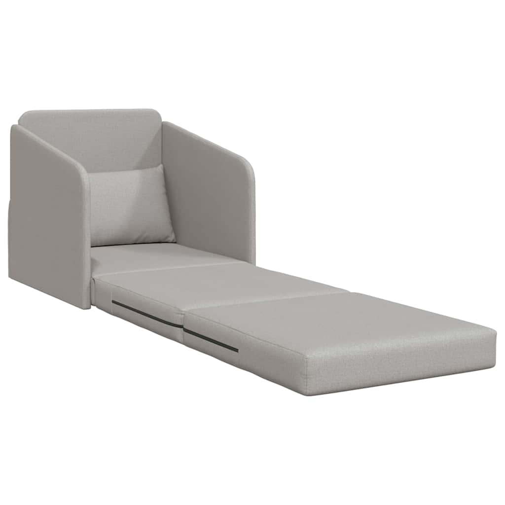 Sofá-Cama Cinza Nuvem 65 x 80 x 83 cm tecido