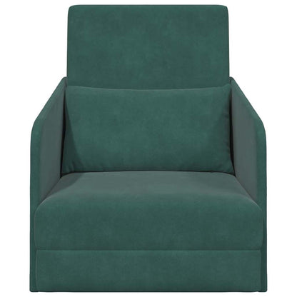 Sofá-Cama Verde Escuro 65 x 80 x 83 cm Veludo
