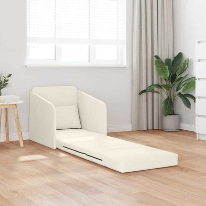 Sofá-Cama Creme 65 x 80 x 83 cm Veludo