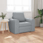 Sofá-Cama Cinzento-claro 98 x 71 x 83 cm tecido