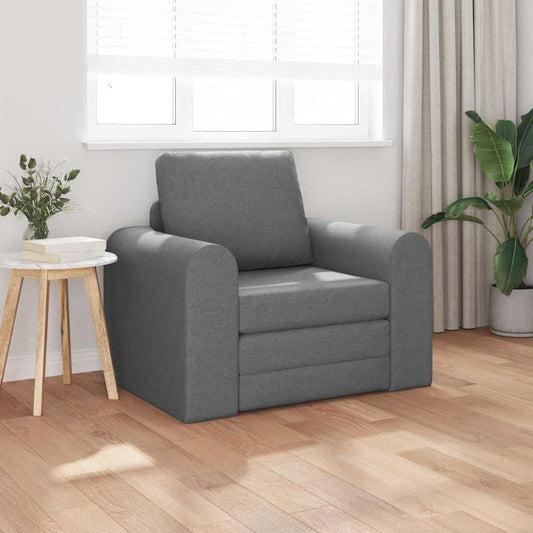 Sofá-Cama Cinza Escuro 98 x 71 x 83 cm tecido